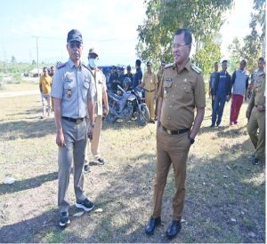 Bupati Kupang Tinjau Lokasi Pembangunan Sekolah Nasional Terintegrasi Di Manusak
